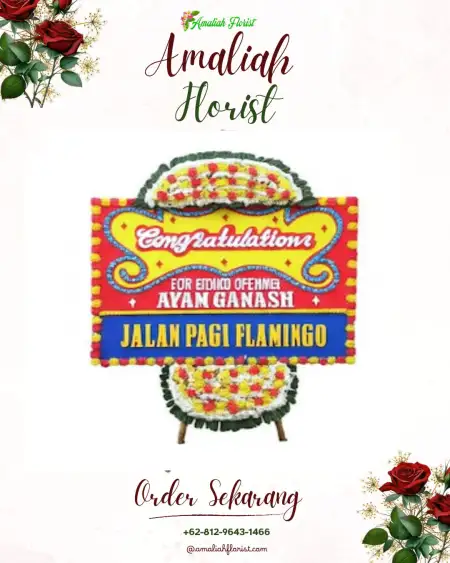 Sewa Papan Bunga Saguling