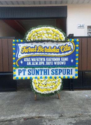 Papan Bunga Duka di Saguling